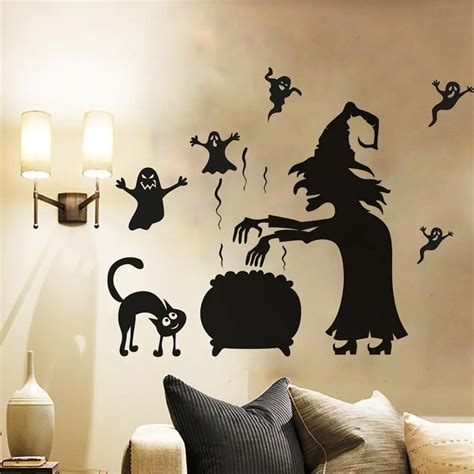 Witch window wall decal
